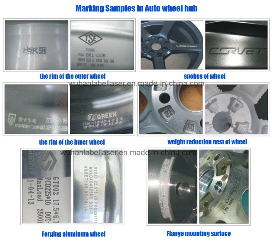 Automotive Wheel Hub Laser Marking Machine Laser Marker 30W 50W 70W 100W