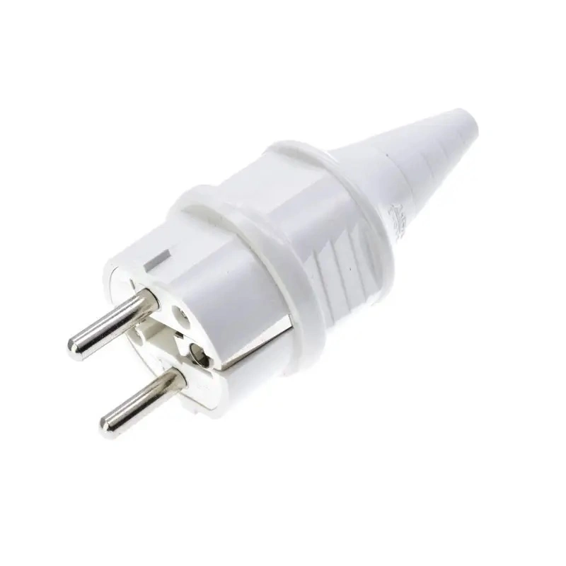 EU 16A 250V Schuko Type-F European Connector French German Korean Russia Assembly Receptacle Connector
