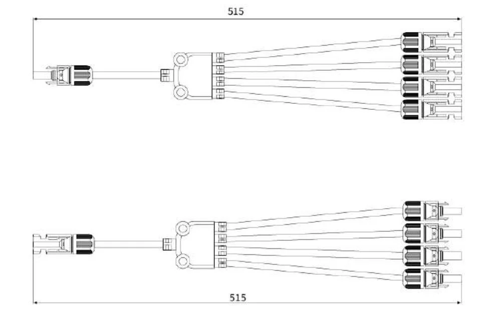 IP67 Solar System Photovoltaic 50A 1500VDC PV Mc4 Y Type Branch Connector