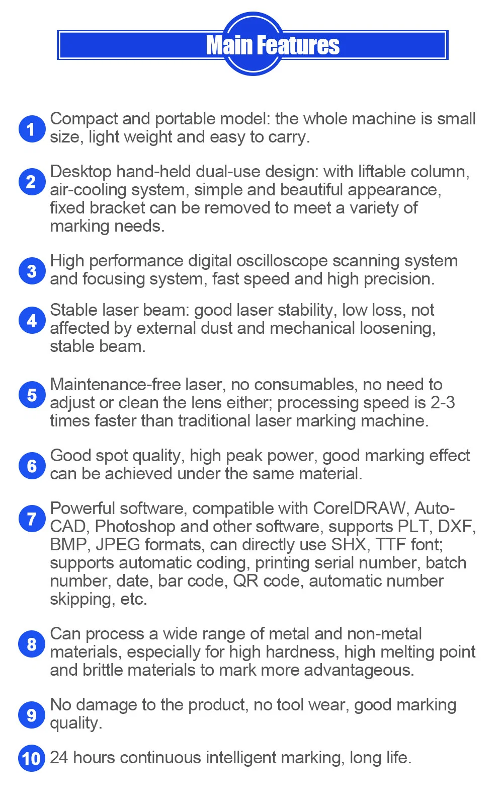 Perfect Laser-- Desktop Small Hand Laser Marking Machine / Handheld Laser Marker