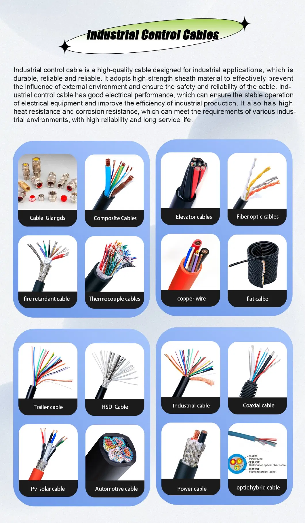 Home Solar System PVC Waterproof Power PV Cable