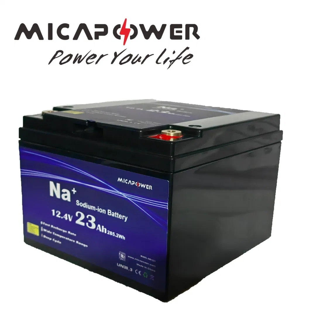 Mica Customize 12V 12.4V 23ah 200ah New Product Double Use of Catl 12V 100ah Sodium Ion Battery for Golf Cart/Solar System/Forklift/Telecom