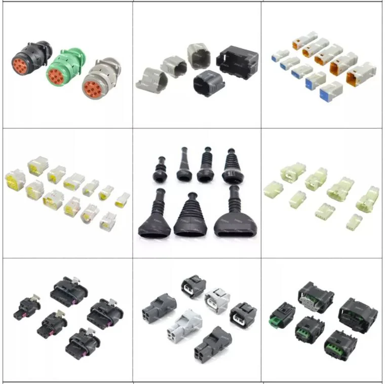 6pin Female and Male Dt Series Electrical Wire Connector High Quality Waterproof Deutsch Auto Connectors Te Connectivity Dt06-6s Dt04-6p