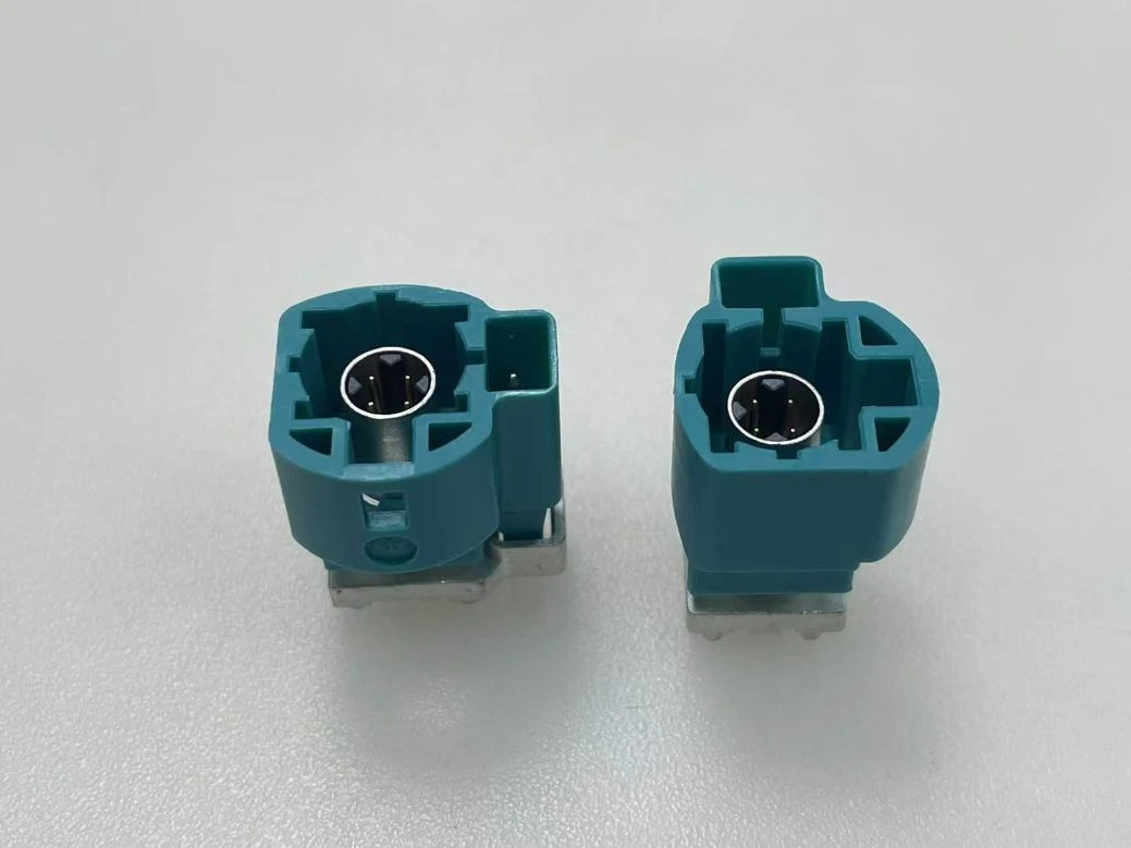 Hsd 6pin Male Z Water Blue 180 Degree Car Connector