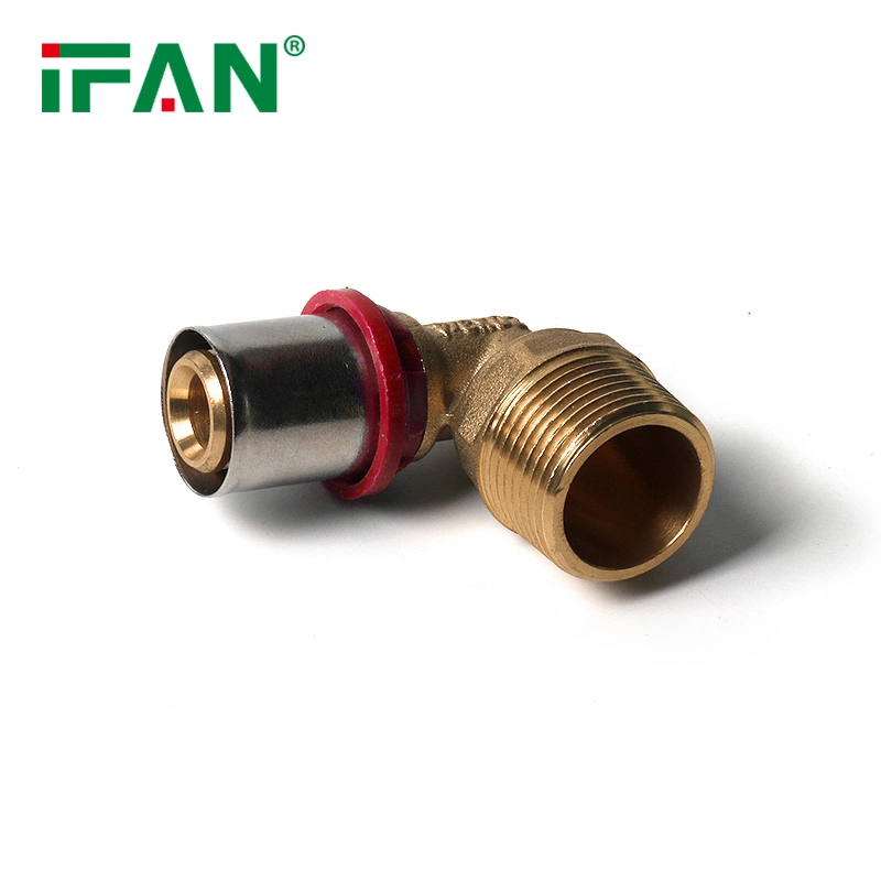 Ifan German Standard Brass Press Fitting for Pex-Al-Pex Pipe Underfloor Heaing Systems