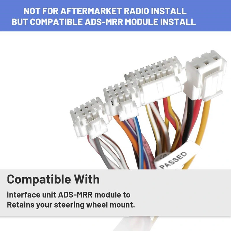 T-Harness Wiring Adapter OBD2 Plug Connector to Retain OEM Factory AMP Amplifier Replacement for Jeep Wrangler Chrysler