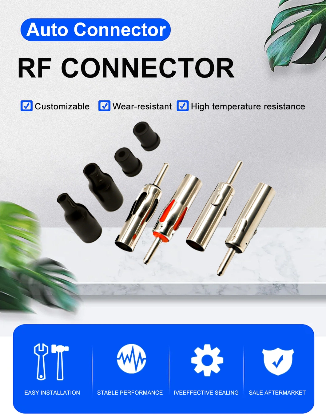 Rg174 RoHS Crimp Motorola Plug Male Electric Fakra Coaxial Cable RF Waterproof Auto Wire Sensor Antenna Connector for Automotive Radio Scanner Antenna