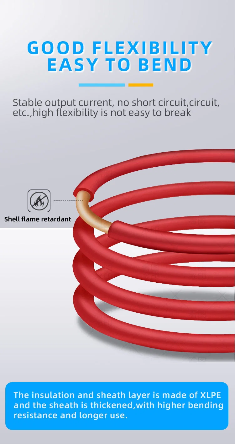 Photovoltaic Solar Cable Wire High-Power Solar Cable DC Solar Connection Cable