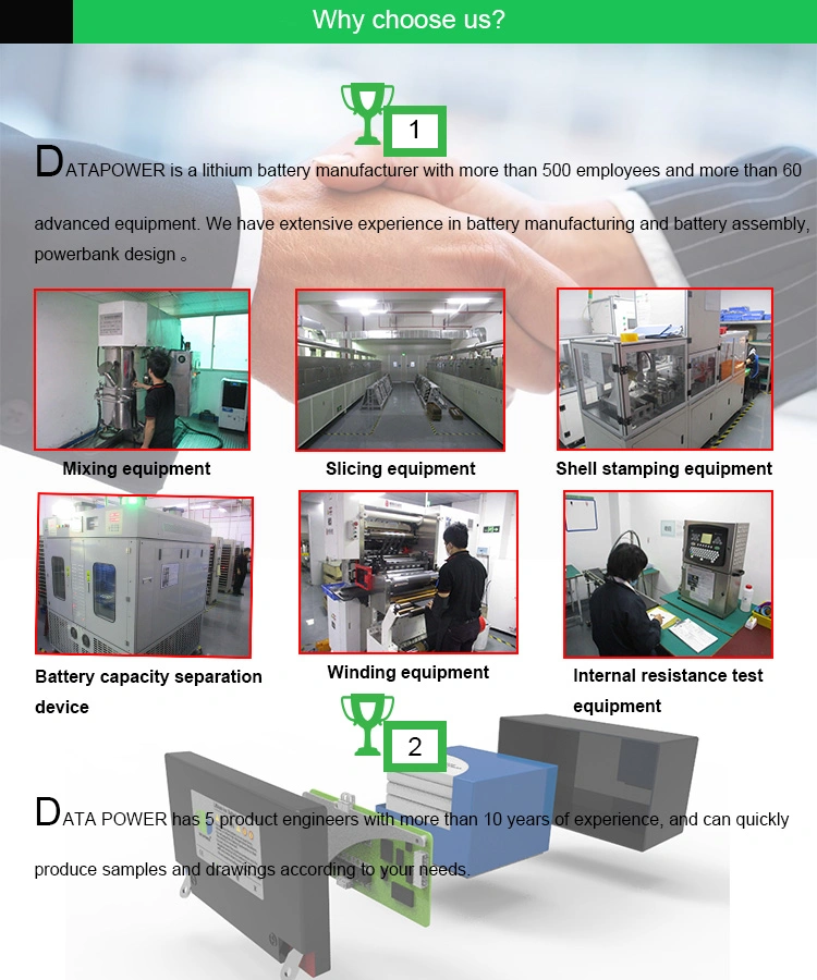 Customize 4400mAh Rechargeable 18650 3.7V 1s2p Li-ion Battery Pack