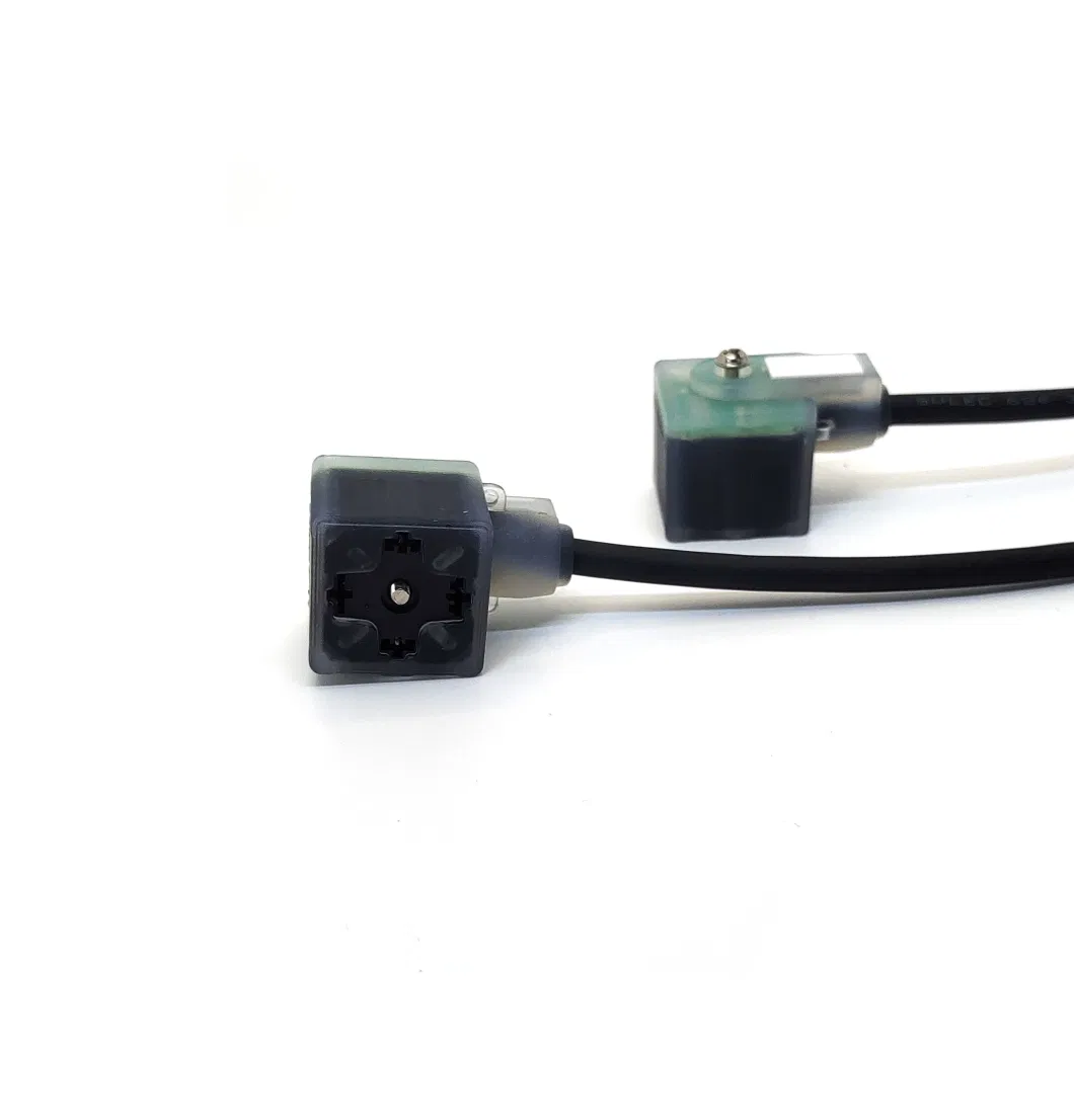 Waterproof Sensor Cable M12 Connector to a/B/C Type Solenoid Valve 2+PE/3+PE Plug