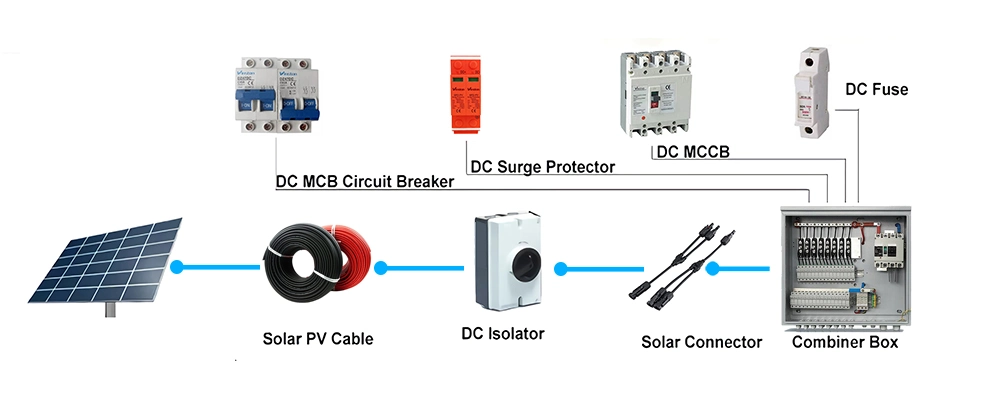 Winston Parallel Connection T Type Solar Panel Cable Branch Connector