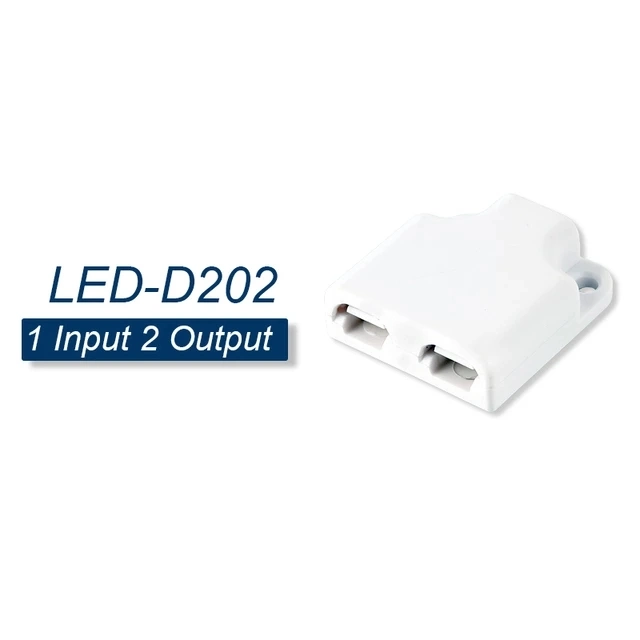 Terminal 2-Pin LED Car Wiring Connector 1 in 2/3/4 out