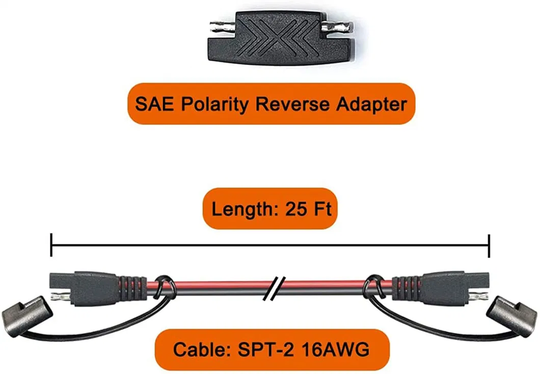 12feet SAE to SAE Extension Cable Quick Disconnect Connector