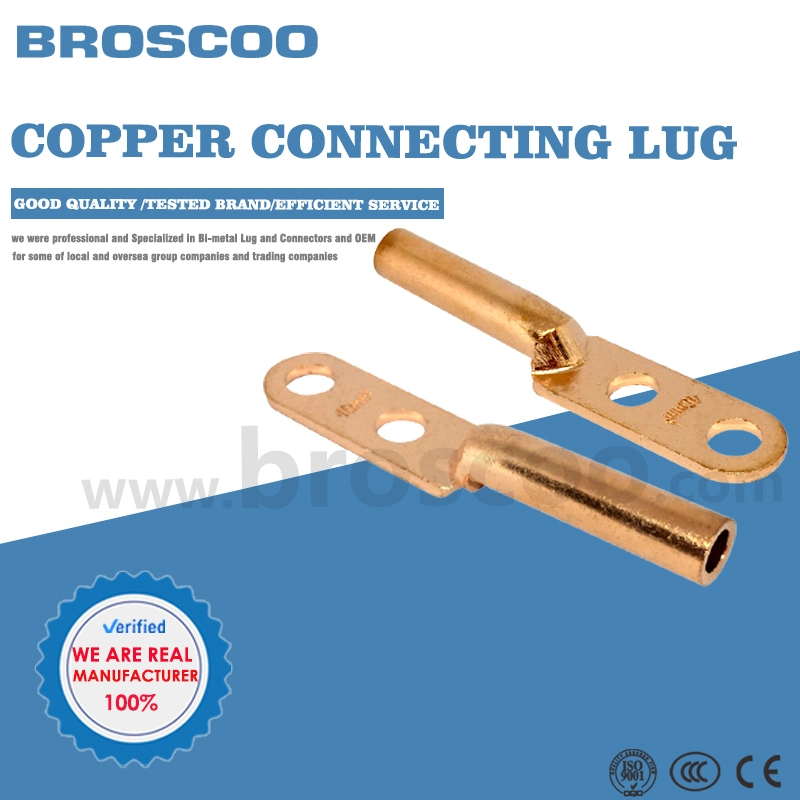 Oil-Blocking Copper Tubular Terminal Cable Lug for Electric Cable Connection and Network Link.