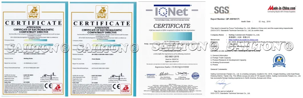 Ceramic Shell Crimping Technique High Power Industrial Thyristor Ka2010-14