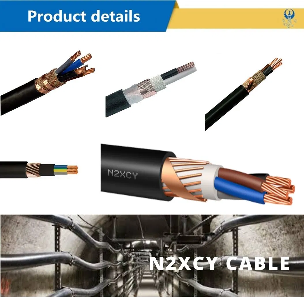 3*16+16mm2 German Standard Cu/PVC/PVC Industrial Cables N2xcy with Concentric Conductor