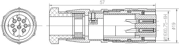 DIN45326 Item Circular Water Tight Connector (FS1)