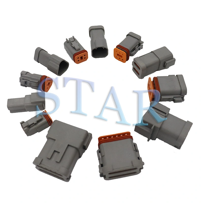 High Quality Automotive Connector HD HDP Dt Dtp Dtm Series 2 3 4 6 8 12 Pin Waterproof Male Female Deutsch Connector