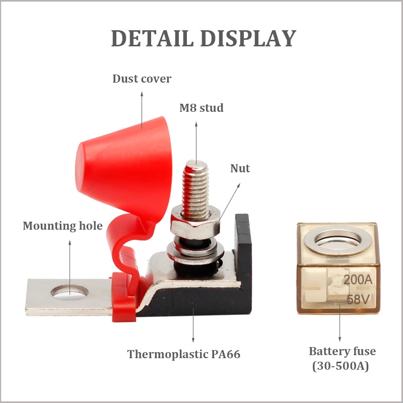 Single Stud Compact Mount Mrbf Terminal Fuse Block for Marine Rated Battery Fuse Factory Wholesale Custom Logo