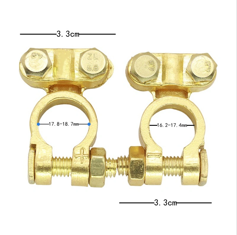 Automobile Battery Connector Wire Clamp Marine Battery Clip Auto Pure Brass Wiring Terminal