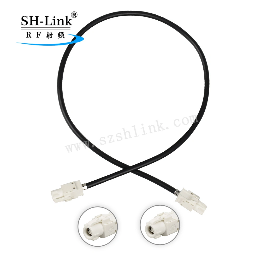 Hsd 4pin Male Code a White Straight Car Connector for 1m 535 Cable