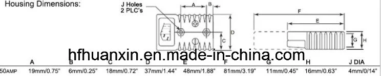 Forklift Battery Power Connector 50A 175A 350A Grey Yellow Red