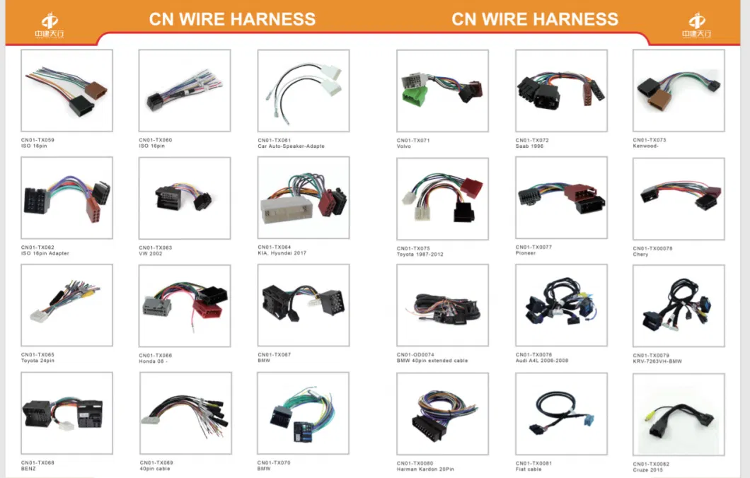 Automotive Wire Harness Assembly DSP Amplifier Radio Wiring Car Audio Harness
