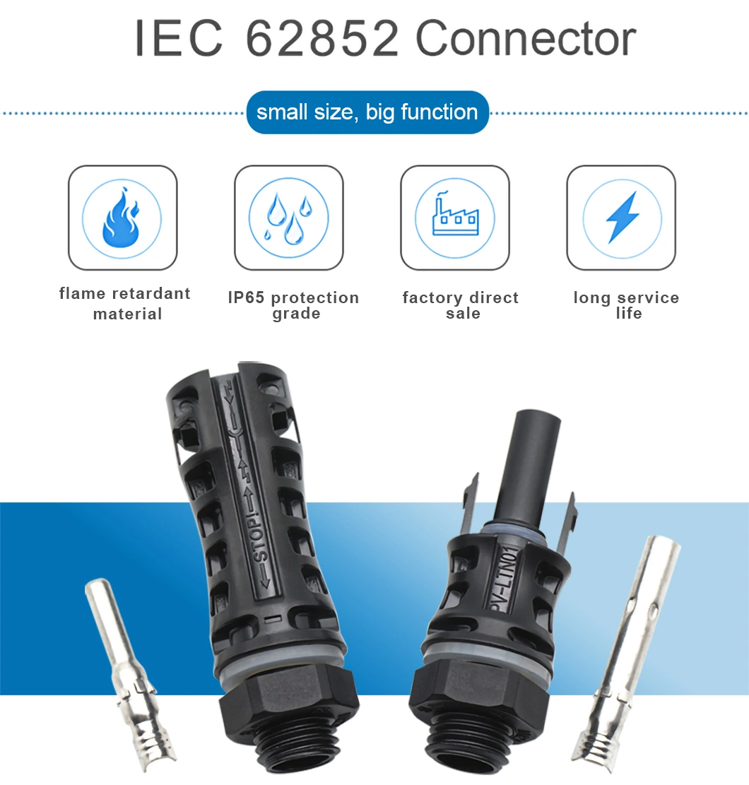 IP65 Waterproof Connector IP65 PV005-P 1500V DC Plate End Connector for Solar Panel