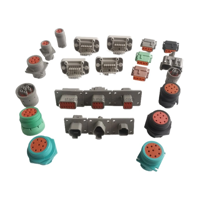 Deutsch Kit Set Dt Male Female Connectors Waterproof 2p/3p/4p/6p/8p/12p Automotive Connector