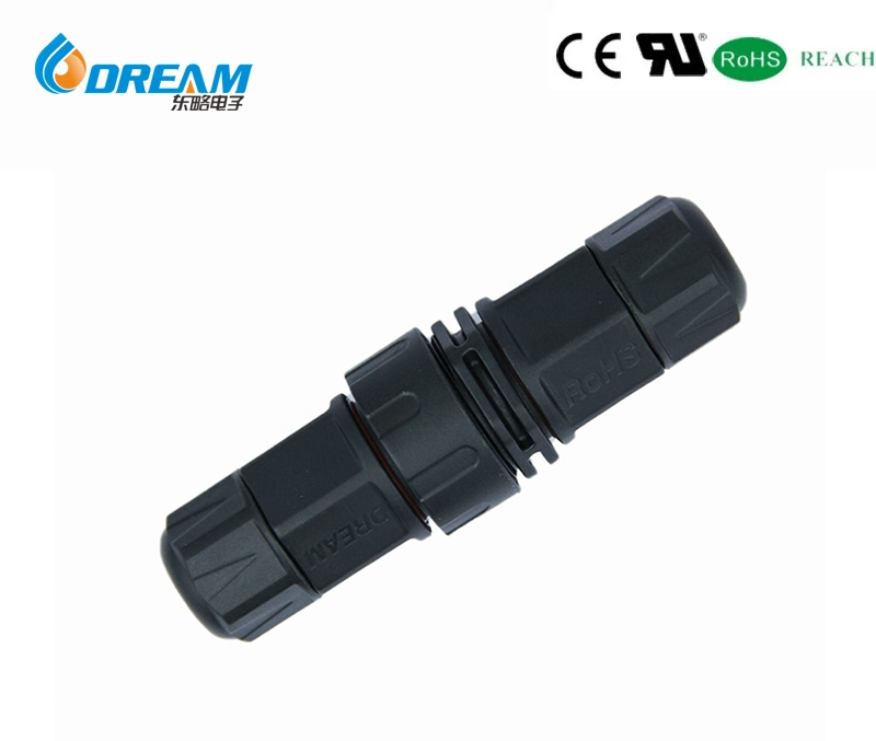 Automobile Cable 3 Core M12 Waterproof Aviation Plug Receptacle Terminal Connector