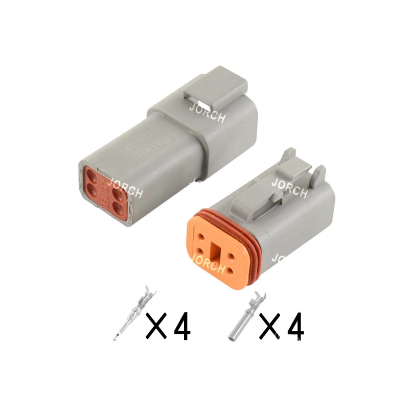 4 Pin Connectors Dt Series Female and Male Auto Deutsch Connector Dt06-4s Dt04-4p Waterproof Dt Connector Chinese High Quality