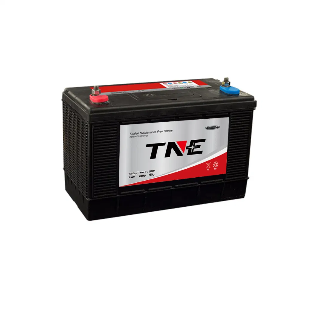 Goup 31 Stud Terminal 12V 100ah Maintenance Free Automotive Truck Excavator Battery