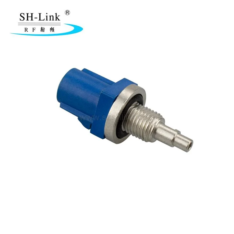 Fakra Automotive Connector Type C Blue Male Connector with Thread Can Be Customized for 1.13