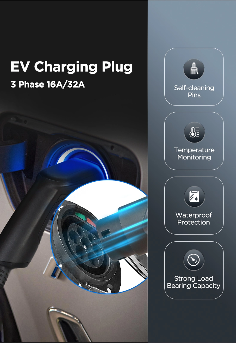 EV Charging Station End EV Female Plug for Cars Type 2