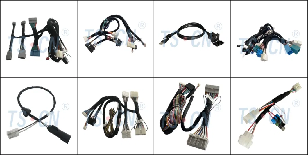 Tscn 04pin Automobile Wire Harness Plug OEM ODM Car Audio Wire Harness Connector in-Car System Pin Needle
