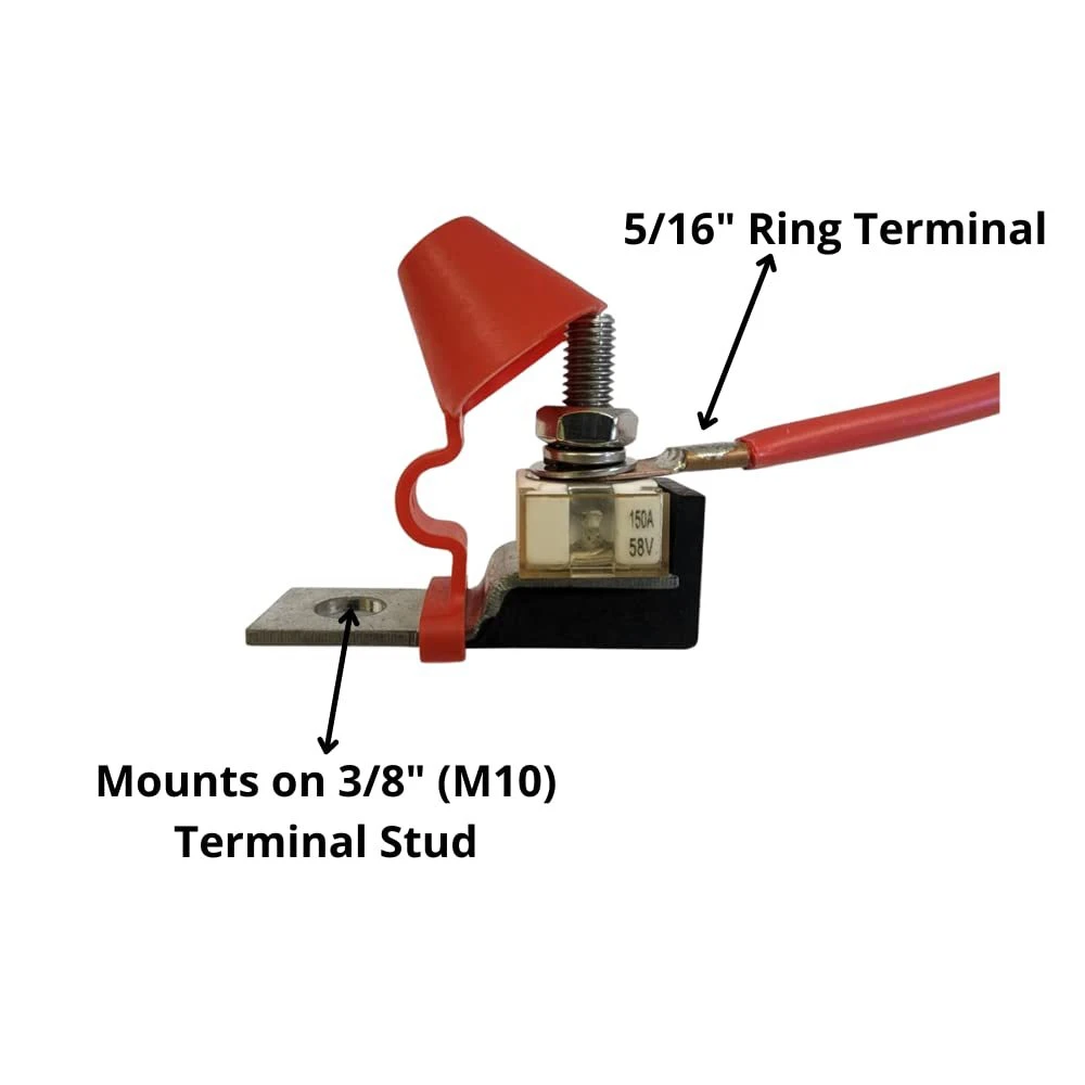 Single Stud Compact Mount Mrbf Terminal Fuse Block for Marine Rated Battery Fuse Factory Wholesale Custom Logo