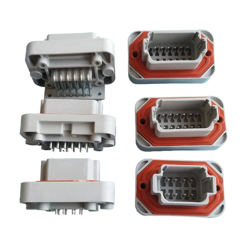 2 Way Deutsch Dt13 Series Right Angle Dt PCB Header Connector Panel Mount Connector Dt13-2p