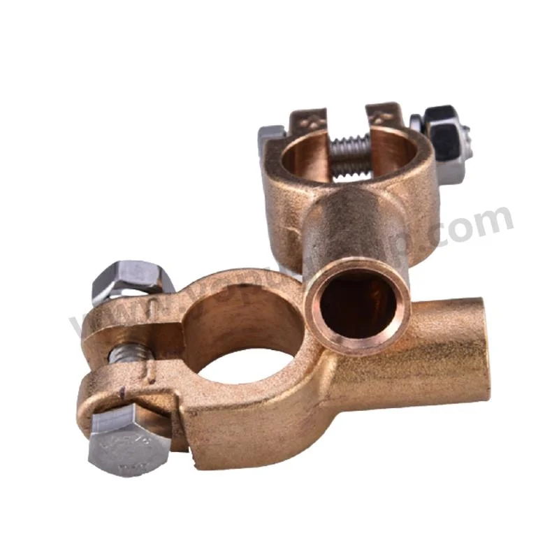 12V Brass Electrical Cable Clamp Battery Terminal Connector for Car