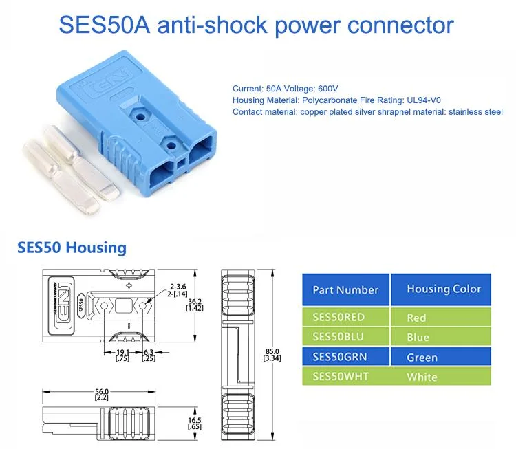 Chinese High Current Type 2-Pin Power Battery Connector Plug Socket Electrical Terminal Quick Connector