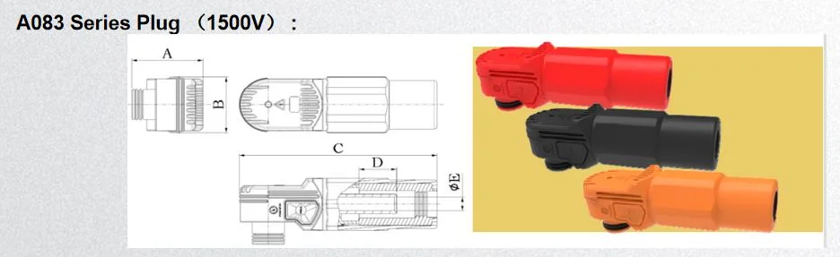 150A Rectangular Pure Copper Terminal Battery Connector Through-Type Terminal Block Power Supply Energy Storage Terminal