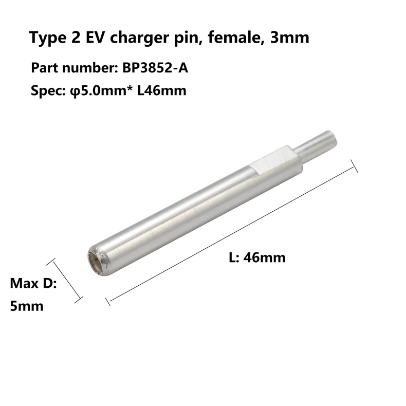 Custom IEC 62196 Silver Plating Brass Pins for Electric Car Charging Equipment Type 2 Plug