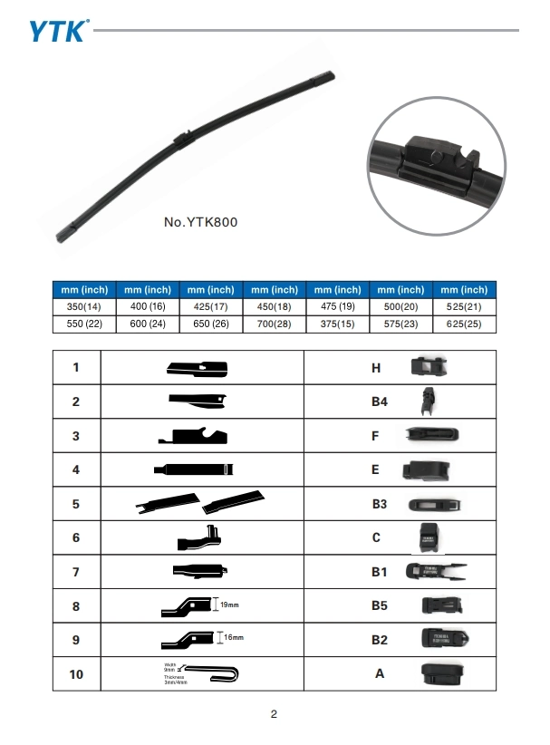 Front Windshield Wiper Blade Multifunctional Intelligent Multi Head Car Wiper Buckle Connector