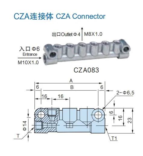 Baotn Automatic Electric Lubricator Device Cza Type Adjustable Connector