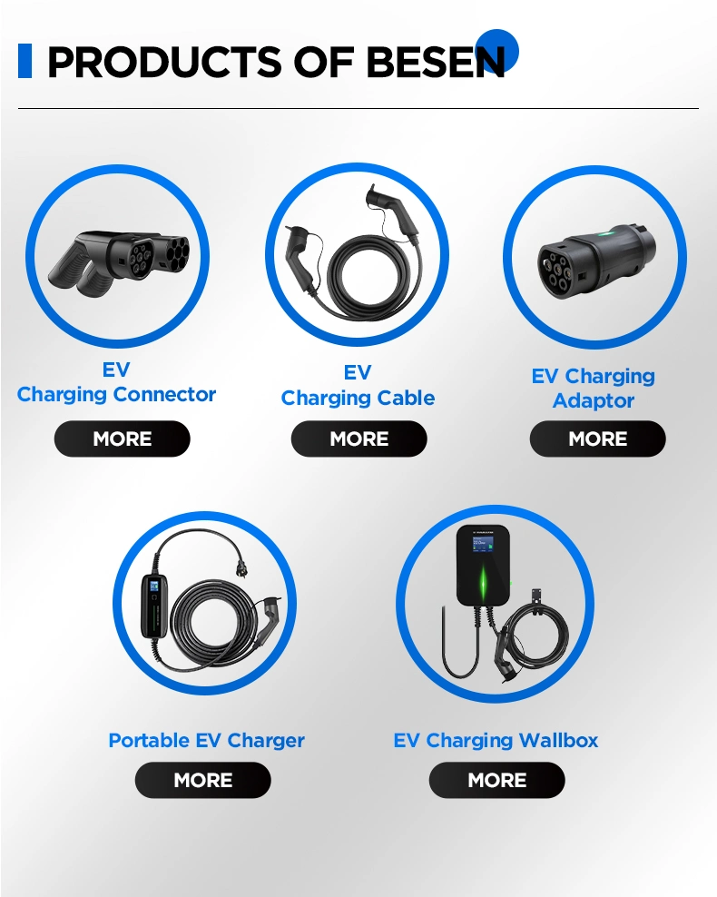 SAE J1772 Type 1 Electric Plug for Cars Charging 32A