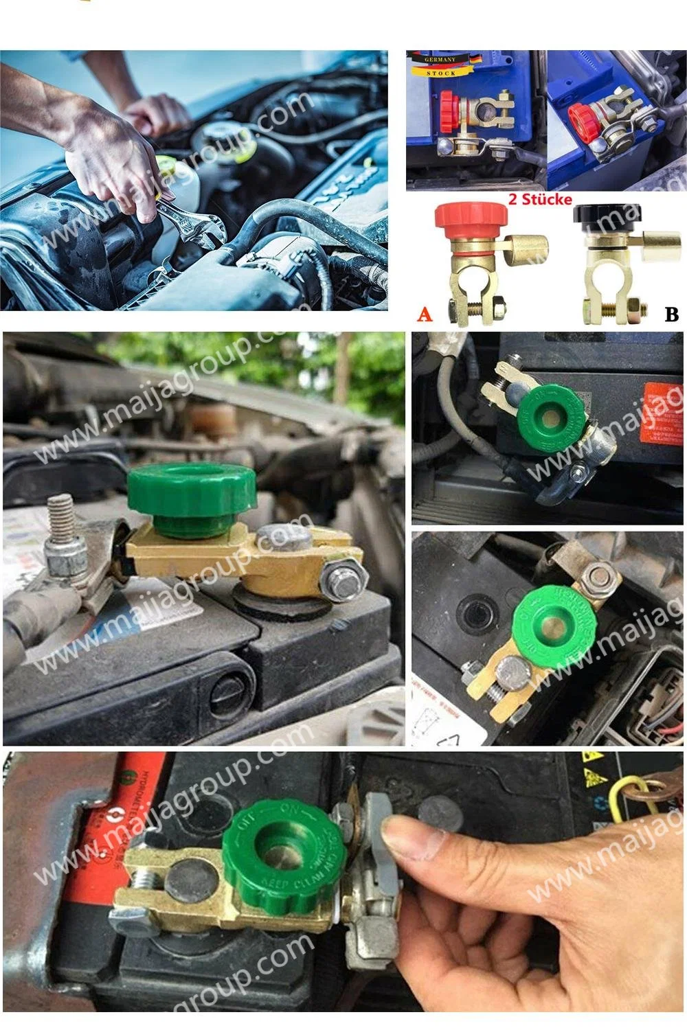 Forklift, Truck, Anti-Corrosion Zinc Alloy Battery Plug, Battery High Current Quick Connector.