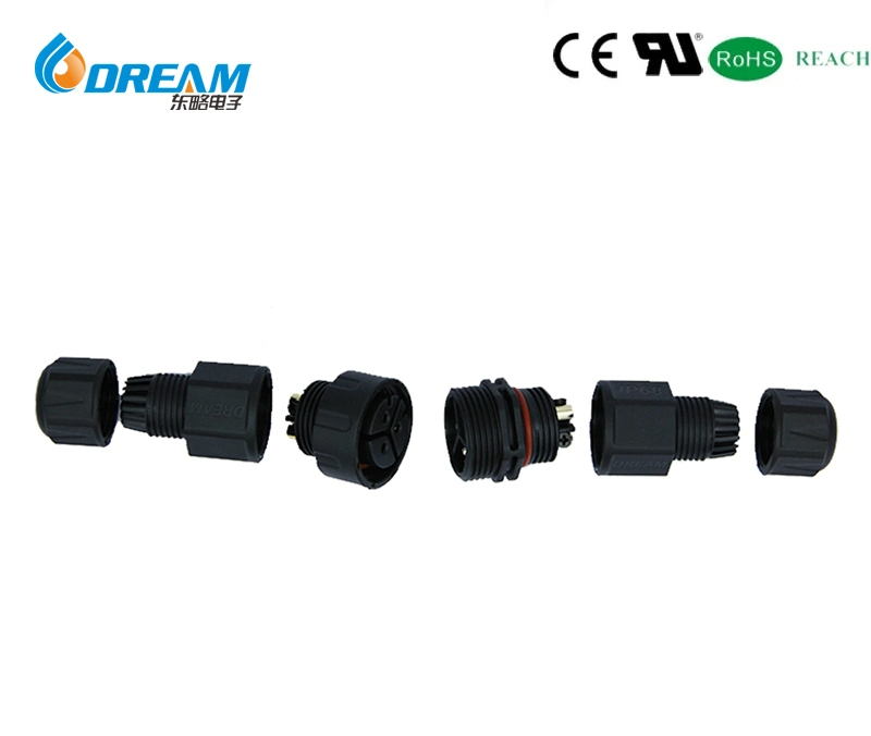 Auto LED Waterproof Cable Connector One Trailer Two Waterproof Connector Plugs &amp; Sockets