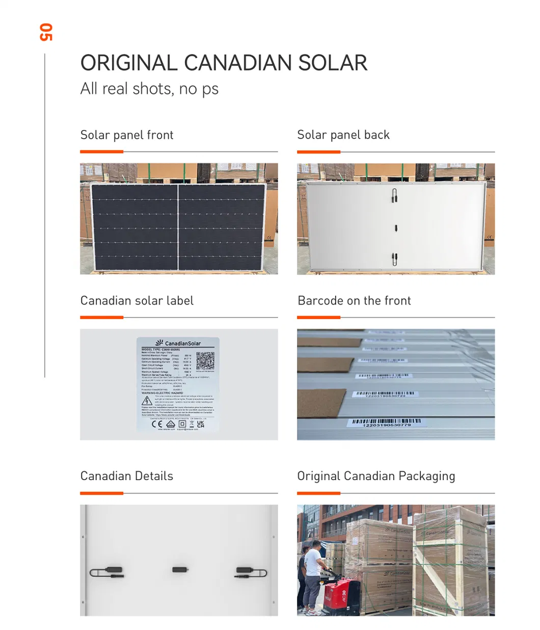 Canadian Solar N-Type Double-Glass Solar Panels 580W 575W 570W Topcon Modules Mc4 Connector with 30 Years Warranty