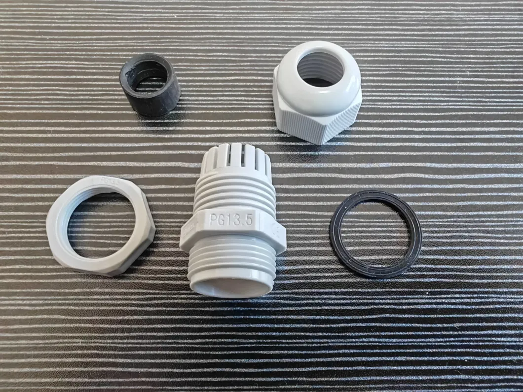 Customized Logo Pg13.5 German Standard CE Waterproof Cable Connector Plastic Wire Glands Pg Nylon Cable Gland