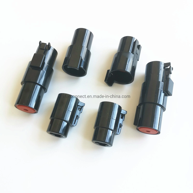 2 Way Deutsch Dt13 Series Right Angle Dt PCB Header Connector Panel Mount Connector Dt13-2p