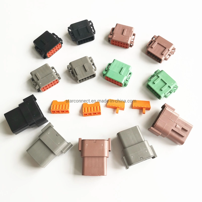 2 Way Deutsch Dt13 Series Right Angle Dt PCB Header Connector Panel Mount Connector Dt13-2p